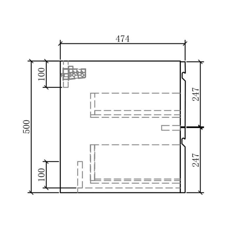 Badnor Malin HVIT 60cm servantskap m/ servant