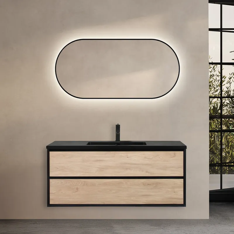 Badnor Martine 120cm enkel servant (6408) Sienna speil