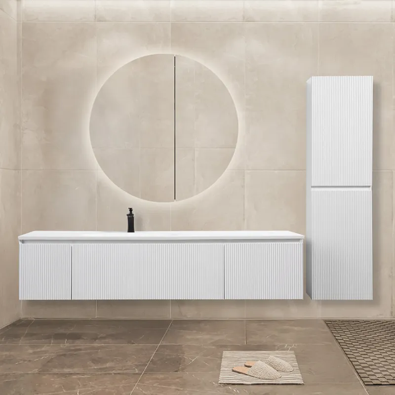 Badnor Merethe 165+40cm møbelpk. (7317) Leon speilskap