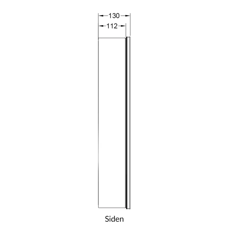 Badnor Malin KASTANJE 160cm møbelpk (173) Leah speilskap