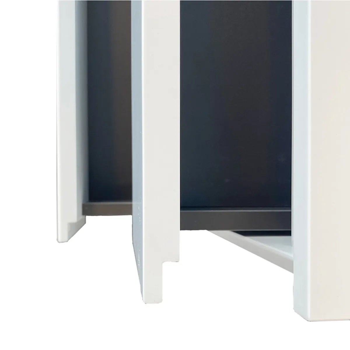 Badnor Melanie HVIT 90cm servantskap m/HVIT benkeplate