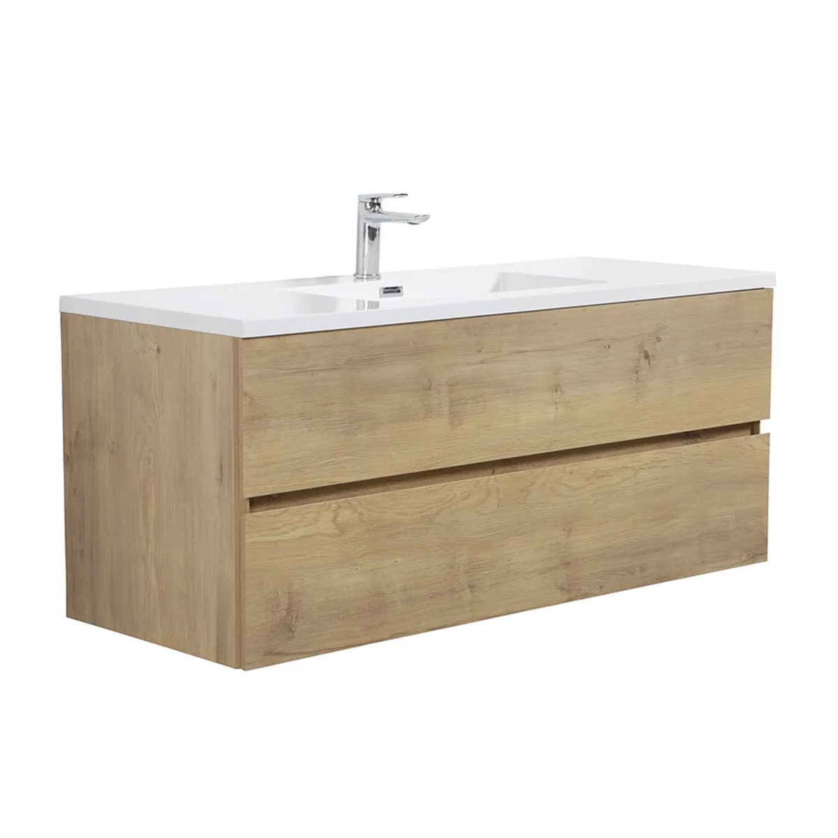 Badnor Mikala 120+40cm enkel servant (8411) Lilly speilskap