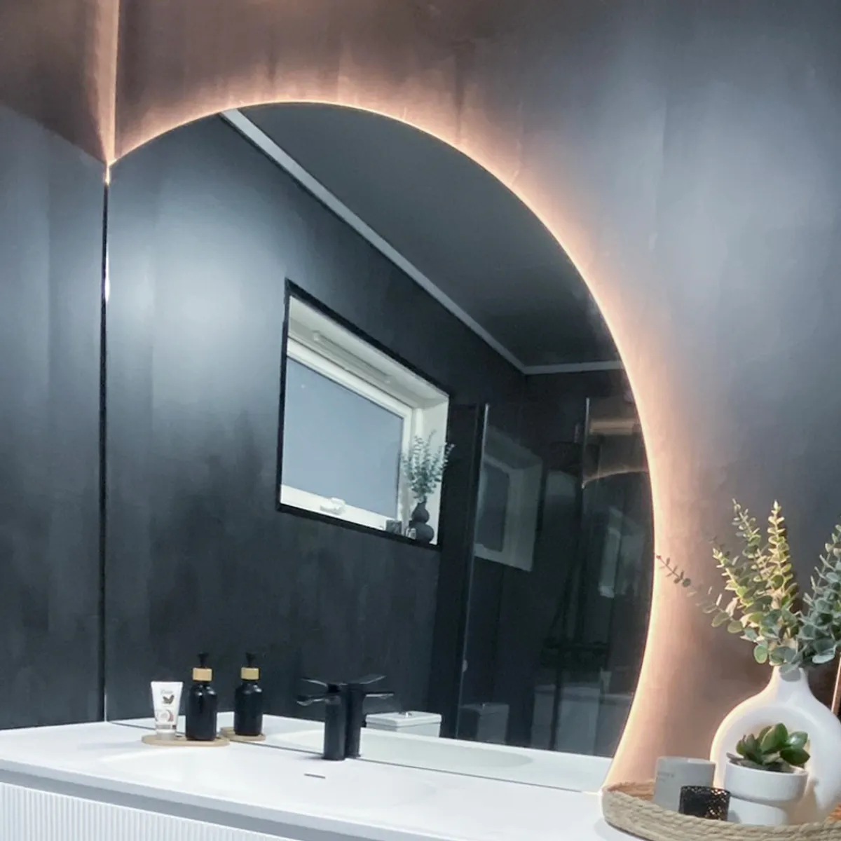 Badnor Maiken 120cm mbl.pk (9608) Sara speil m/lys