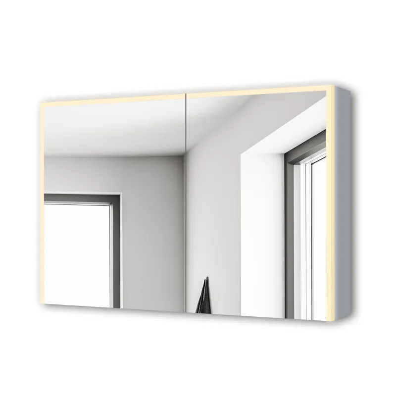 Badnor Martine 120+40cm dobbel servant (6413) Linnie speilskap