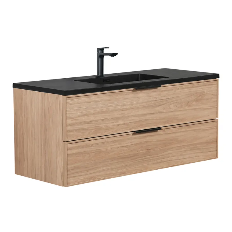 Badnor Melissa 120cm mbl.pk m/enkel servant (98430) Lucy speil m/lys
