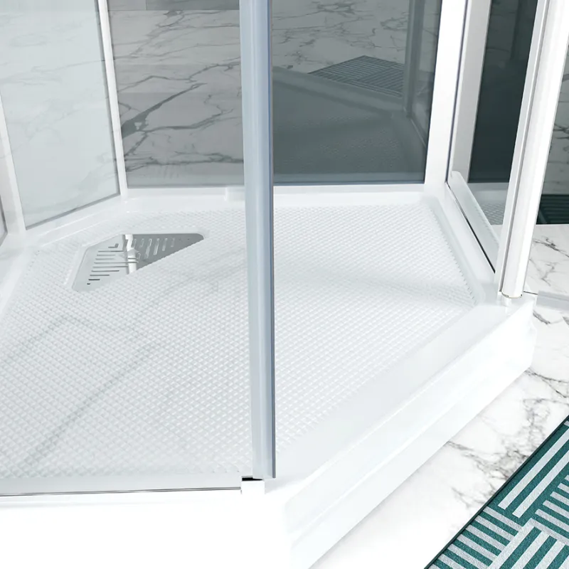 Badnor Nordica White lux 7-3 dusjkabinett 100x100cm m/dusjsett