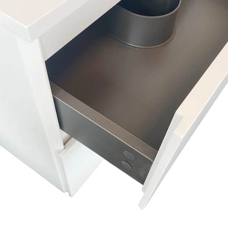 Badnor Melanie HVIT 150cm servantskap m/SORT benkeplate