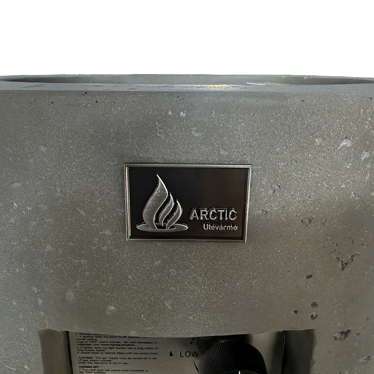 Arctic A-351 gassdrevet peisbord, CONCRETE GREY