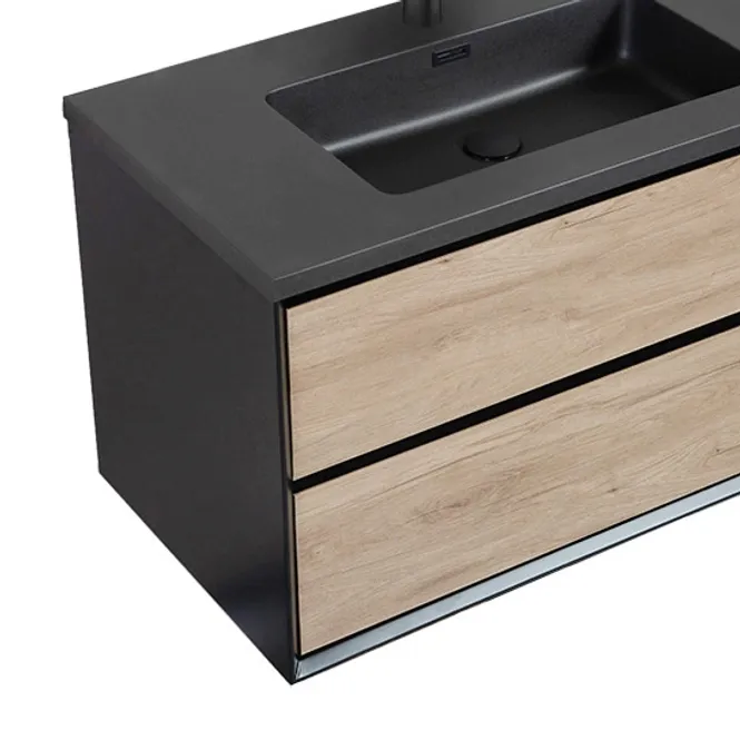 Hovedbilde Badnor Martine 150cm møbelpk (6507) Sienna speil med lys